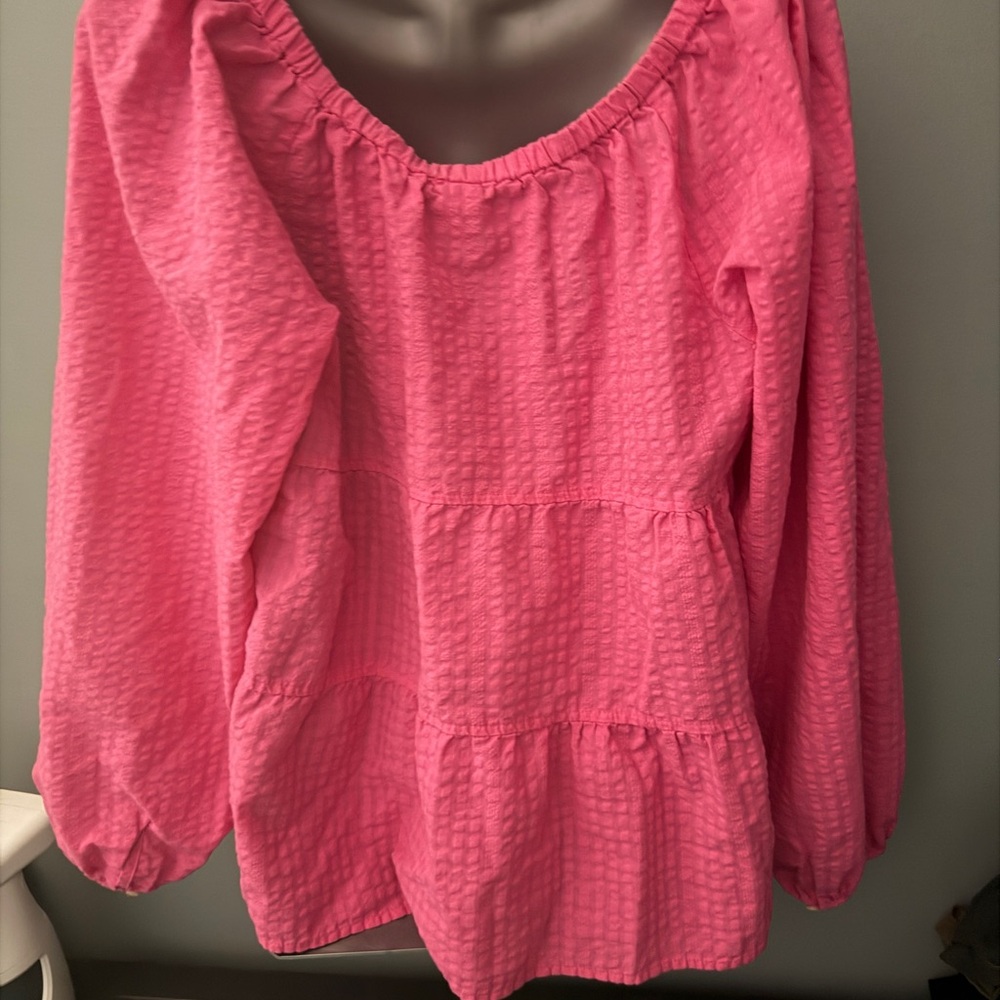 Pink Textured Top - Picture 2 of 4